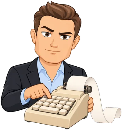 Mr. Talero at a vintage adding machine